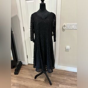Black glitter cocktail dress. Never worn